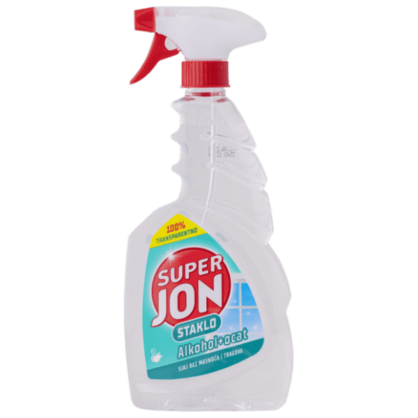 SUPER JON sredstvo za čišćenje stakla alkohol i ocat 650ml 0