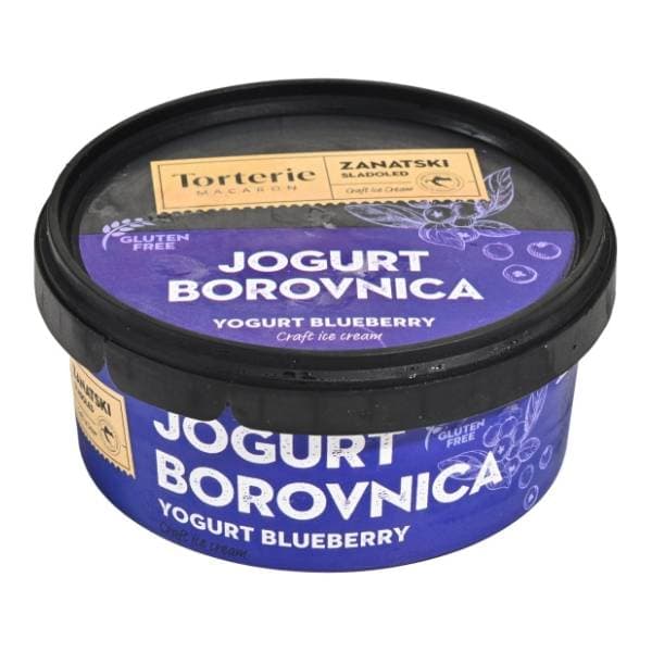 TORTERIE MACARON jogurt borovnica sladoled čaša 500ml 0