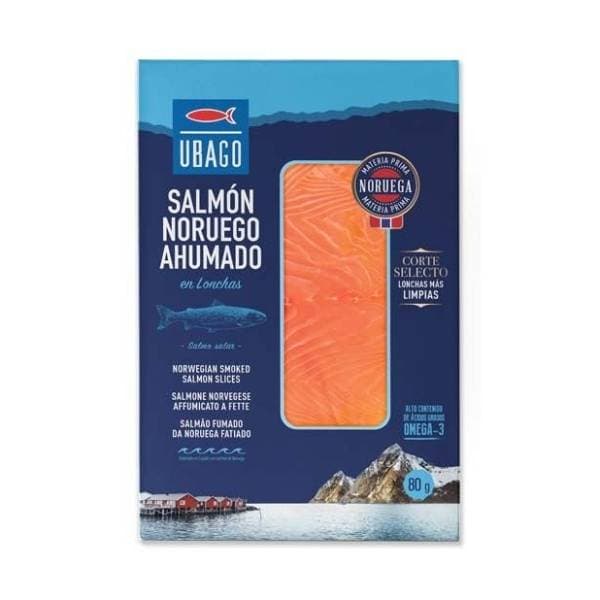 UBAGO Losos norveški dimljeni 80g 0