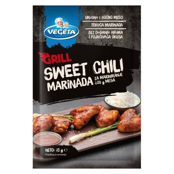 VEGETA Grill sweet chili marinada 75g 0