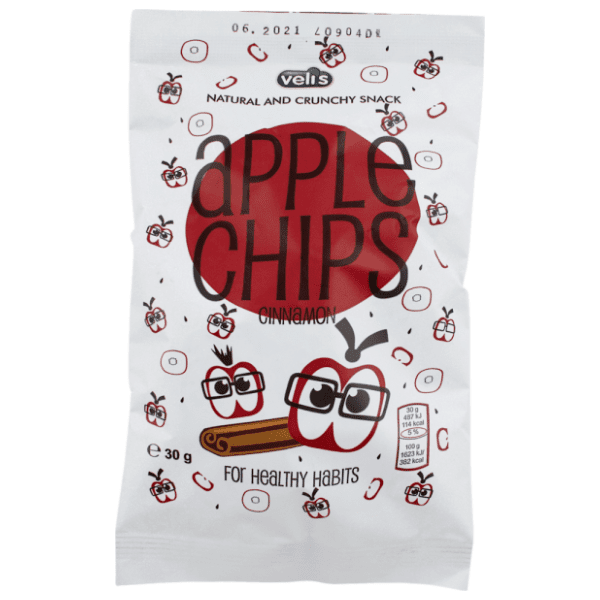 VELI'S čips jabuka cimet 30g 0