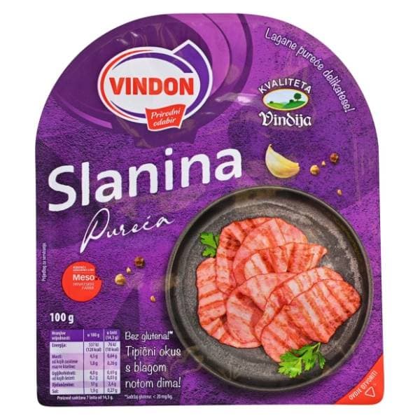 VINDON Pureća slanina narezak 100g 0