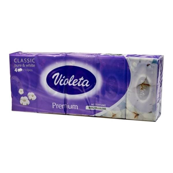 VIOLETA Classic papirnate maramice 4sloja 10kom 0