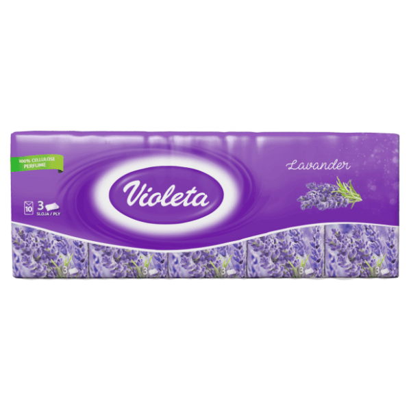 VIOLETA lavanda papirnate maramice 3sloja 10kom 0