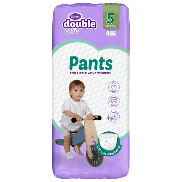 VIOLETA pelene pants Double Care junior 5 48kom 0
