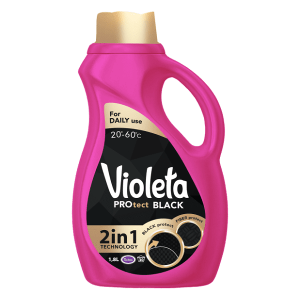 VIOLETA Protect black tekući deterdžent 30 pranja (1,8l) 0