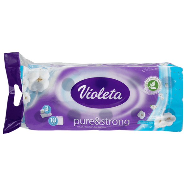 VIOLETA Pure & strong toaletni papir 3sloja 10kom 0