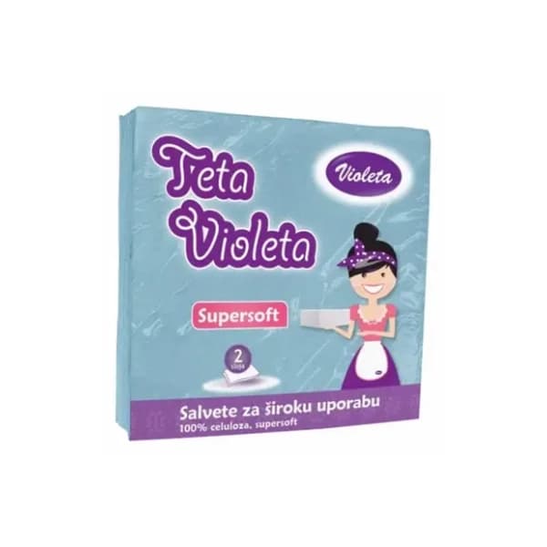VIOLETA salvete plave 2sloja 25kom 0