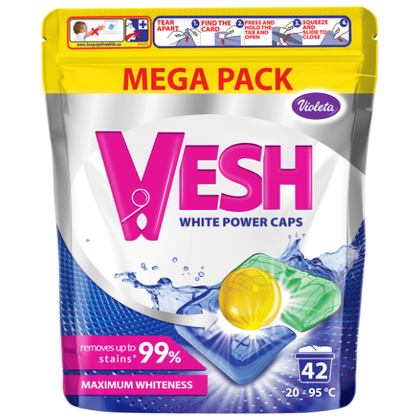 VIOLETA Vesh white power kapsule za rublje 42kom 0