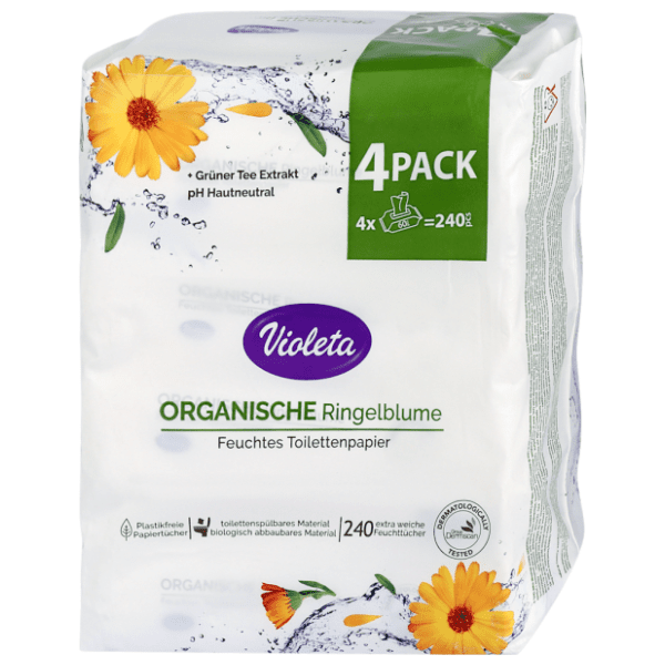 VIOLETA vlažni toaletni papir neven 4x60kom 0