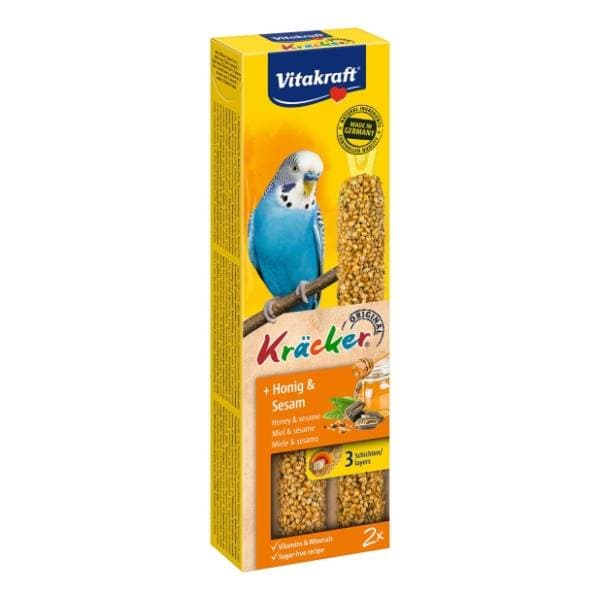 VITAKRAFT kreker za male papige s medom i sezamom 60g 0
