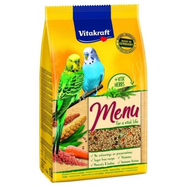 VITAKRAFT Menu hrana za male papige mešavina s medom 1kg 0