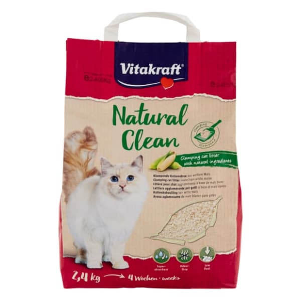 VITAKRAFT Natural clean kukuruzni pijesak za mačke 2,4kg 0