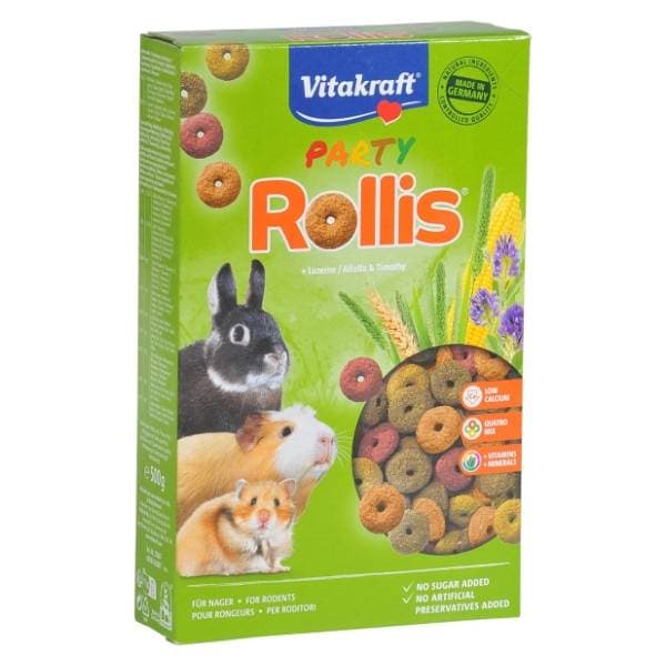 VITAKRAFT Party rollis poslastica za glodavce 500g 0