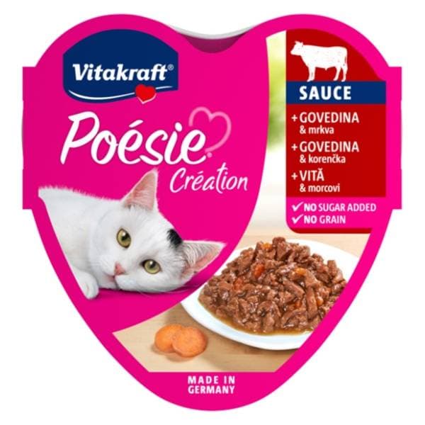 VITAKRAFT Poesie creation govedina i mrkva u umaku 85g 0