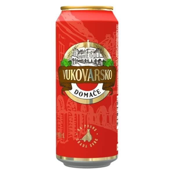 VUKOVARSKO Domaće svijetlo pivo limenka 0,5l 0