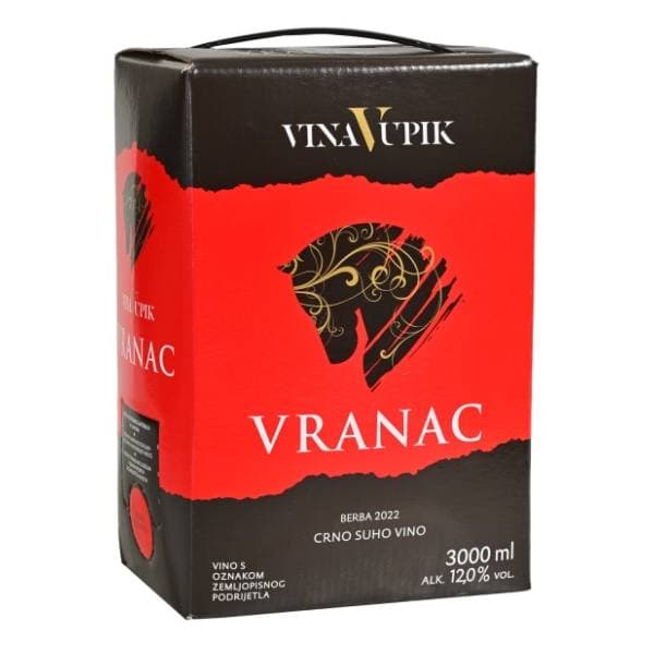 VUPIK Vranac vino bag in box 3l 0