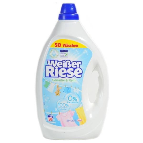 WEISSER RIESE Sensitiv & rein deterdžent 50 pranja (2,25l) 0