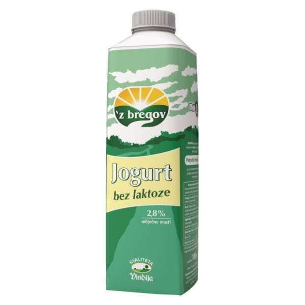 Z BREGOV jogurt bez laktoze 2,8%mm 1kg 0