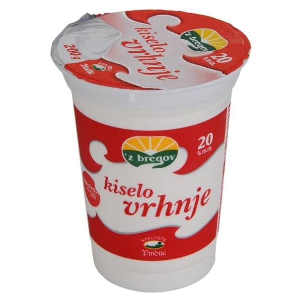 Z BREGOV kiselo vrhnje 20%mm 200g 0