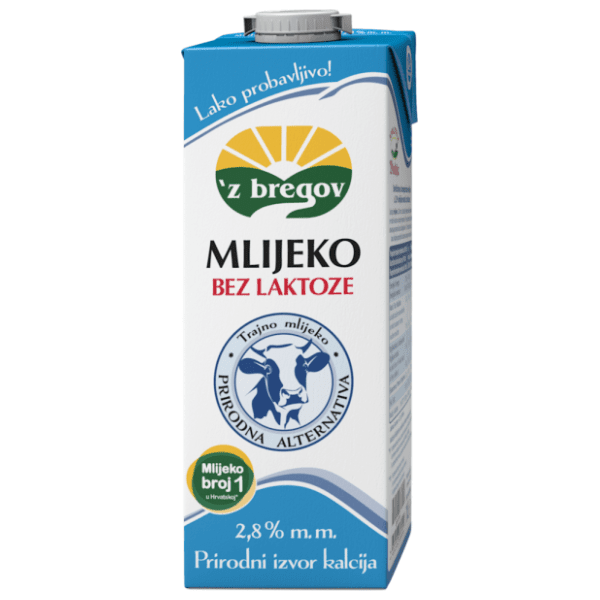 Z BREGOV mlijeko bez laktoze 2,8%mm 1l 0