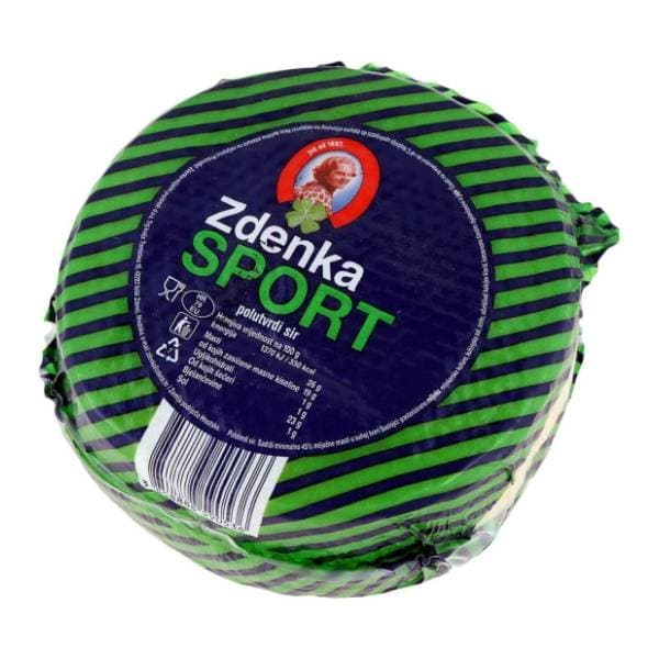 ZDENKA Sport polutvrdi sir 600g 0