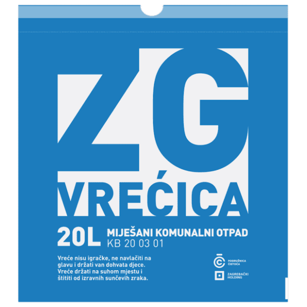 ZG vrećica za miješani komunalni otpad 20l 10kom 0