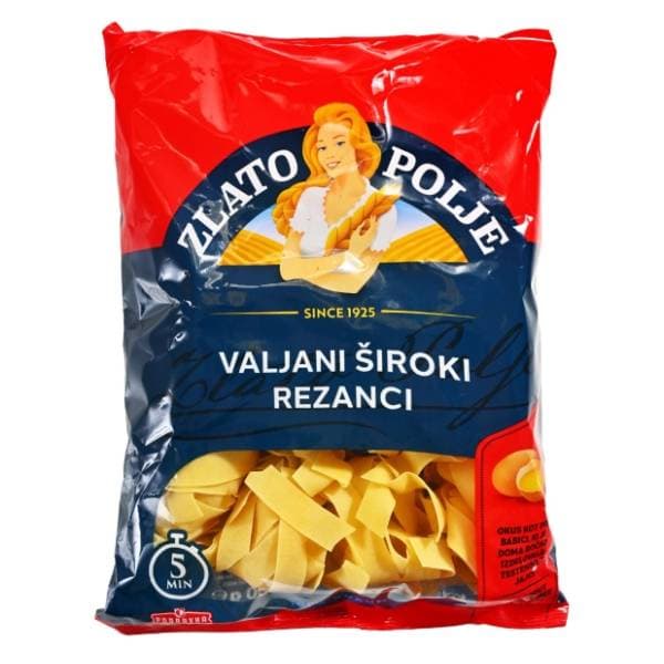 ZLATO POLJE valjani široki rezanci 400g 0