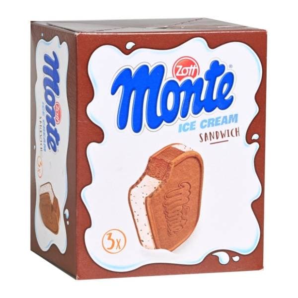 ZOTT Monte sandwich sladoled multipack 3x120ml 0