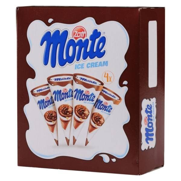 ZOTT Monte sladoled kornet multipack 4x120ml 0