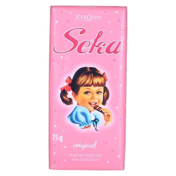 ZVEČEVO Seka mliječna čokolada 75g 0