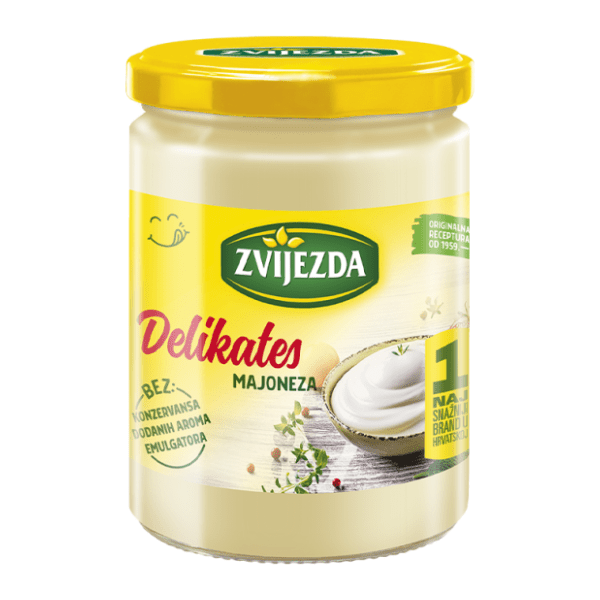 ZVIJEZDA Delikates majoneza staklo 260g 0