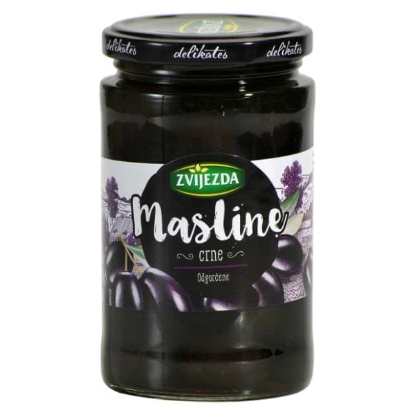 ZVIJEZDA masline crne odgorčene 350g 0