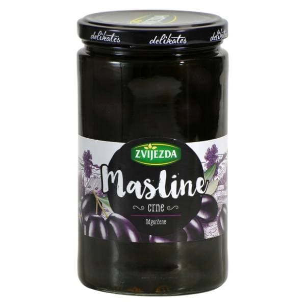 ZVIJEZDA masline crne odgorčene 700g 0