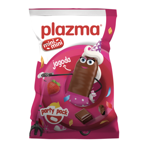 Keks PLAZMA mini mini čoko jagoda milkshake 170g 0