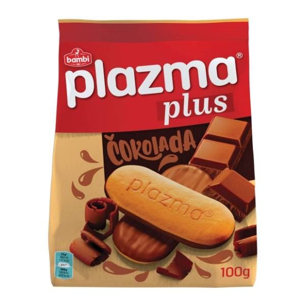 Keks PLAZMA plus čokolada 100g 0