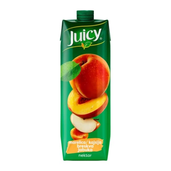 JUICY Nektar marelica breskva jabuka sok 1l 0