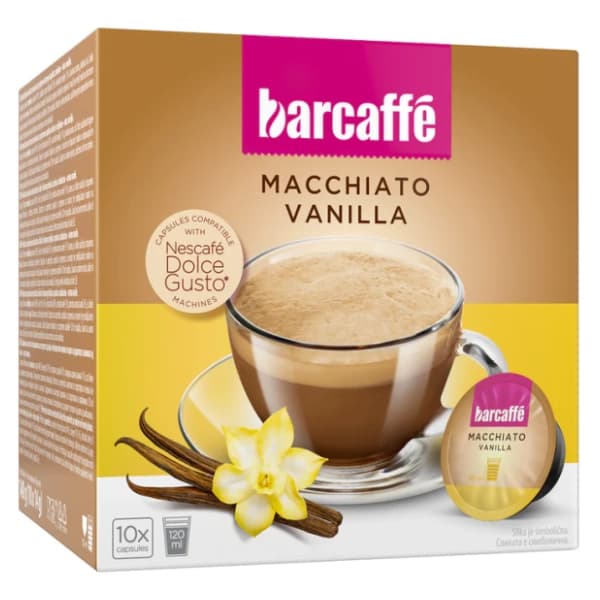 Kapsule BARCAFFE macchiato vanilla 140g 0
