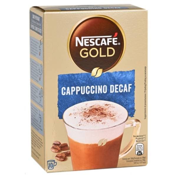 NESCAFE Gold cappuccino decaf instant kava bez kofeina 125g 0