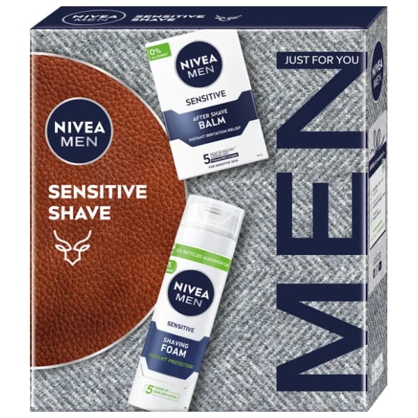 NIVEA MEN set Sensitive shave (after shave i pena za brijanje) 0