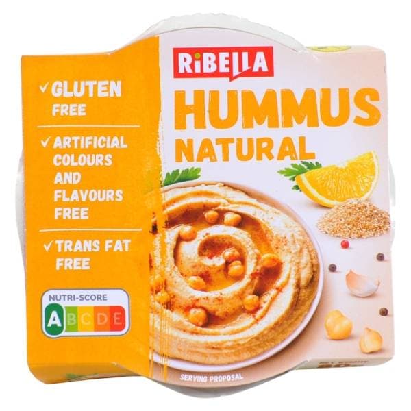 RIBELLA Hummus namaz od slanutka natural 80g 0