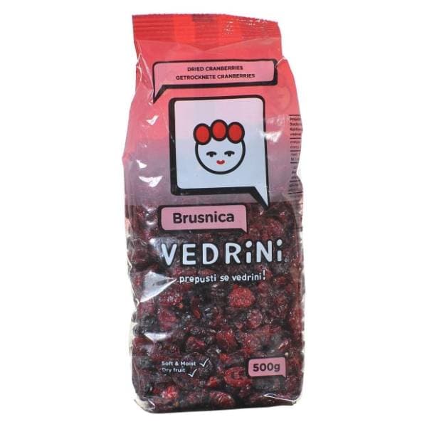 VEDRINI brusnica sušena 500g 0