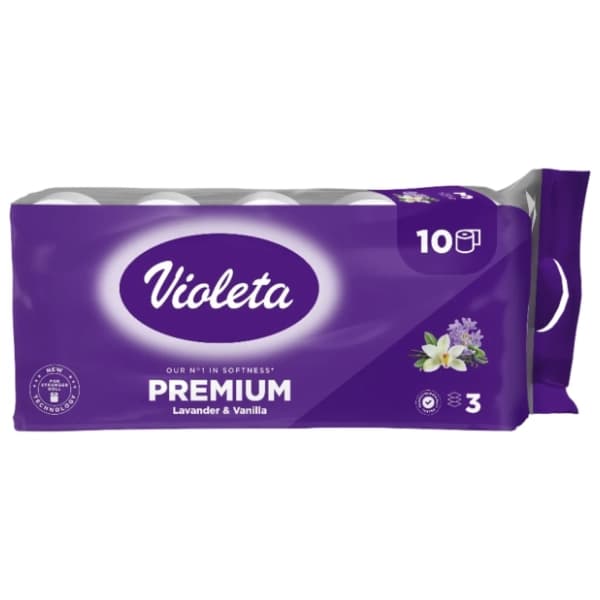 VIOLETA lavanda toaletni papir 3sloja 10kom 0
