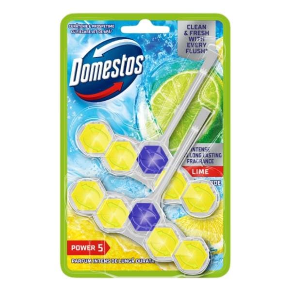 WC osvježivač DOMESTOS power 5 lime 2x55g 0