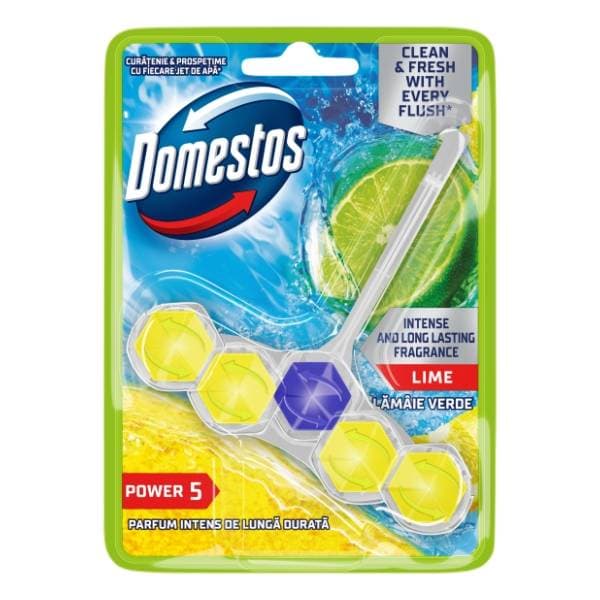 WC osvježivač DOMESTOS power 5 lime 55g 0