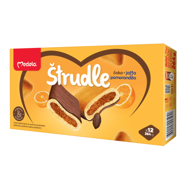 MEDELA štrudle čoko s okusom Jaffa naranče 264g 0