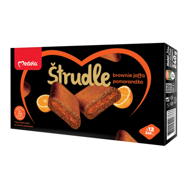 Štrudle MEDELA brownie jaffa naranča 240g 0