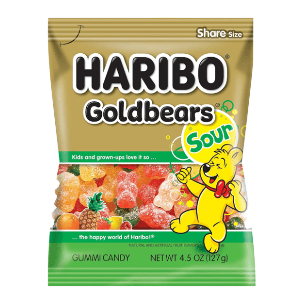 Gumeni bomboni HARIBO Goldbears sour 100g 0