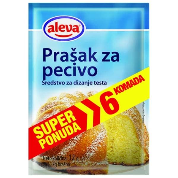 Prašak za pecivo ALEVA 6x12g 0