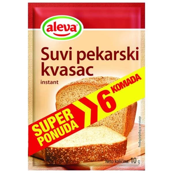 ALEVA Suhi pekarski kvasac 6x10g 0